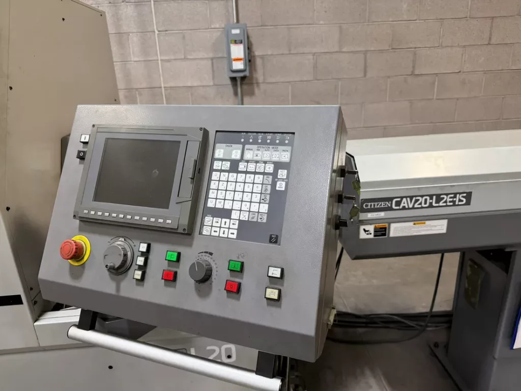 Used Citizen L20E-2M10 CNC Swiss Lathe For Sale