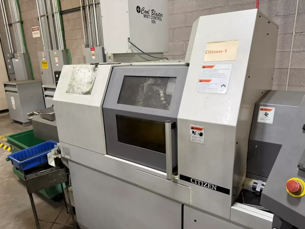 Used Citizen L20E-2M10 CNC Swiss Lathe For Sale