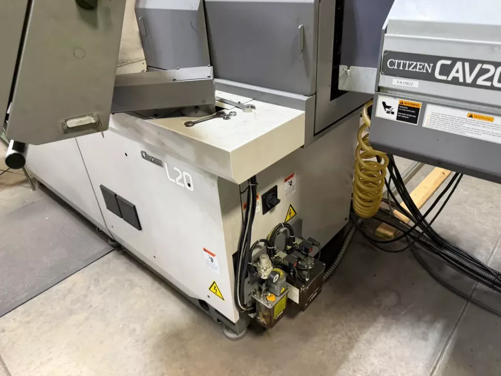 Used Citizen L20E-2M10 CNC Swiss Lathe For Sale