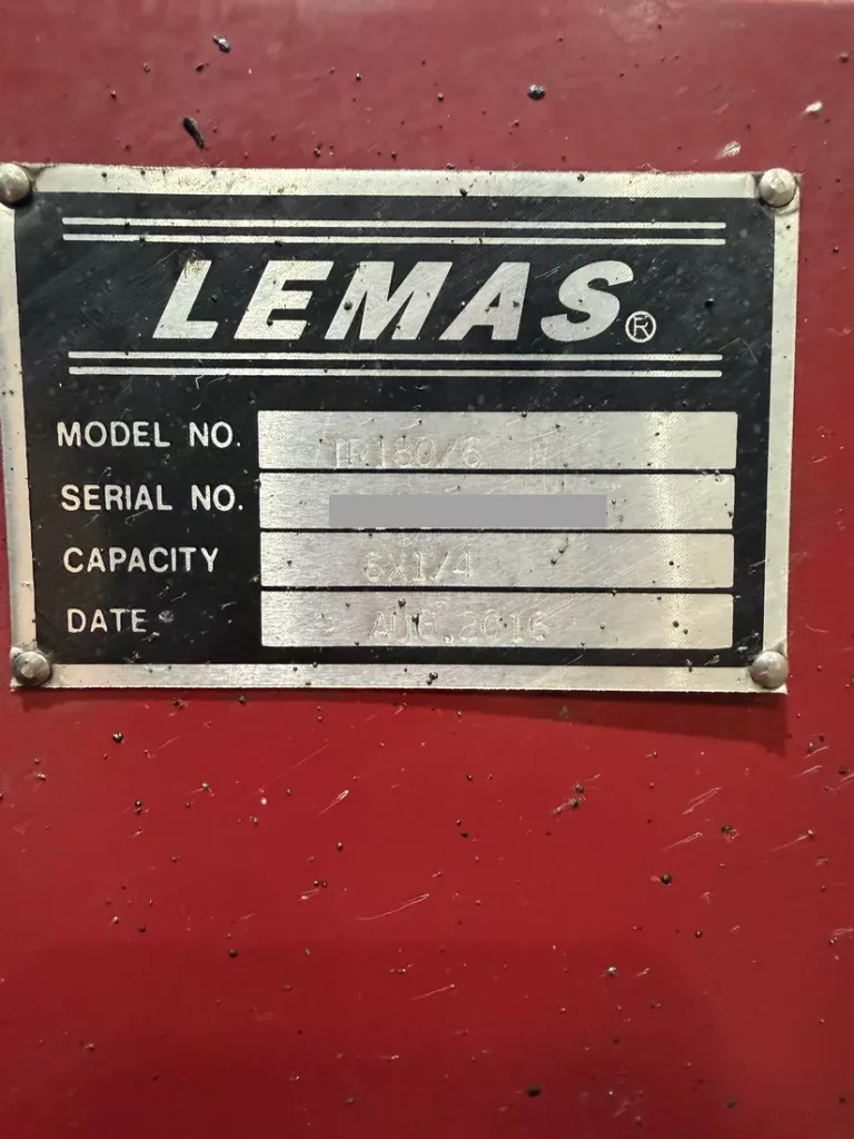 Used Lemas TR180/6 Plate Roll For Sale