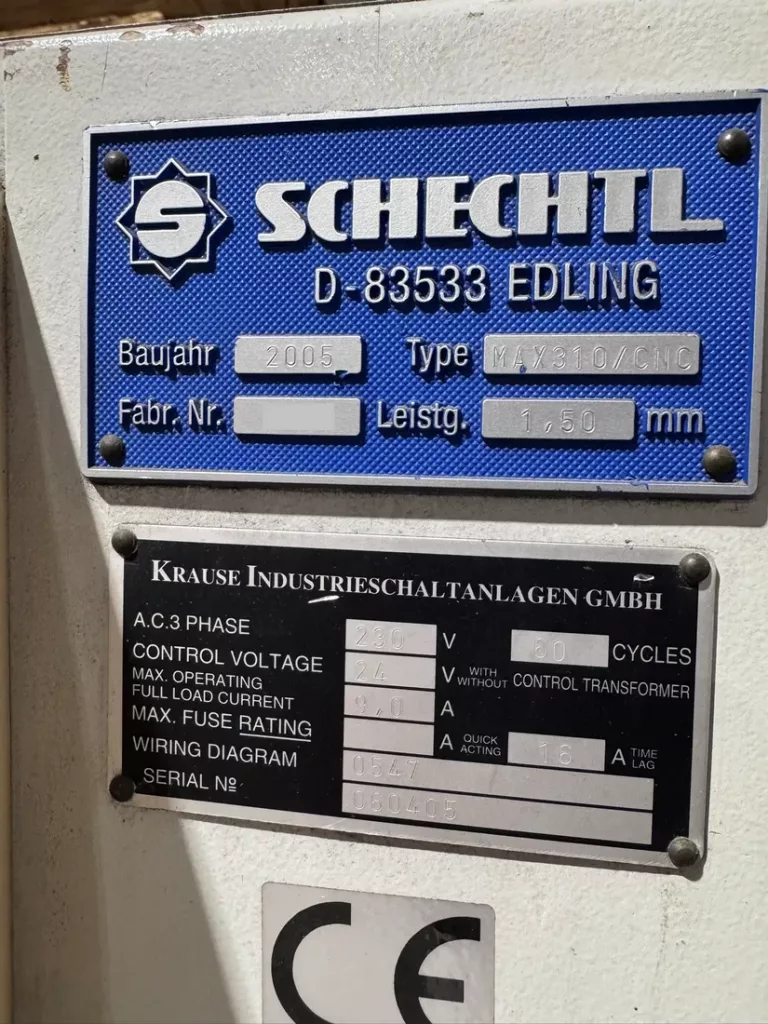 Used Schechtl Max 310/CNC Folding Machine For Sale