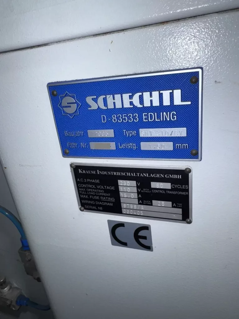 Used Schechtl SMT310/BV Shear For Sale