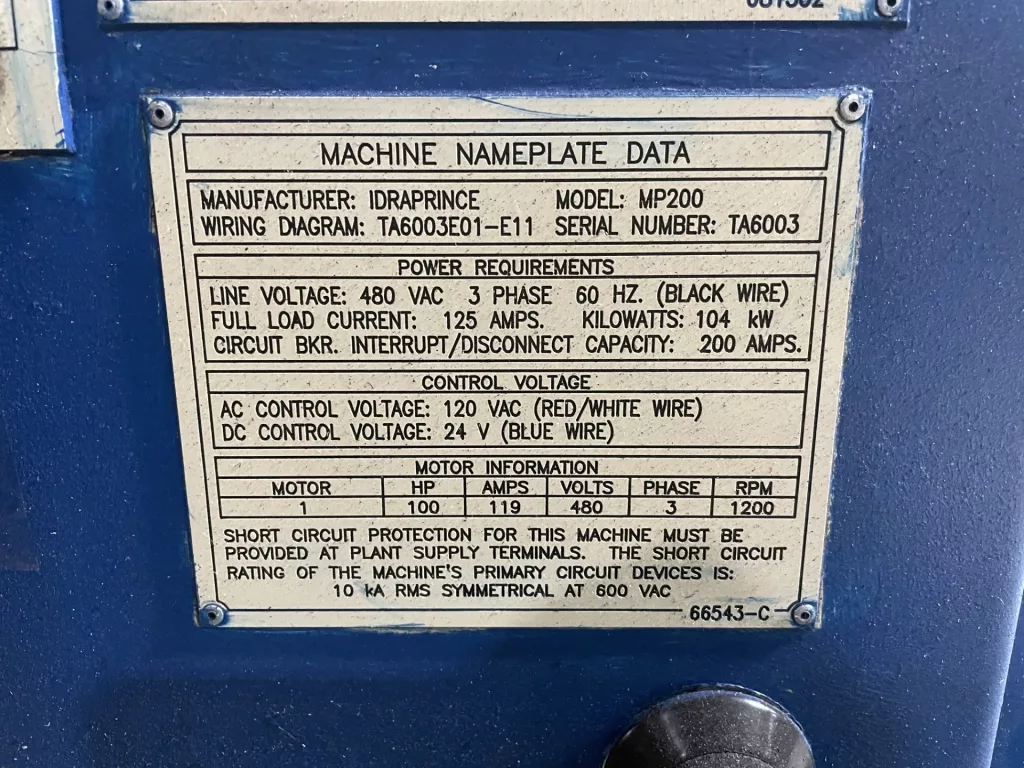 Henschel FM500 Plastic Auxiliary Equipment, photo 11 of 11