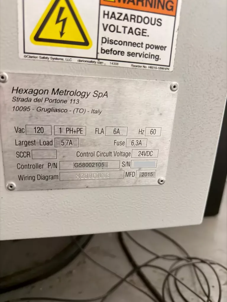 Used Hexagon 7.10.7 SF Coordinate Measuring Machine For Sale