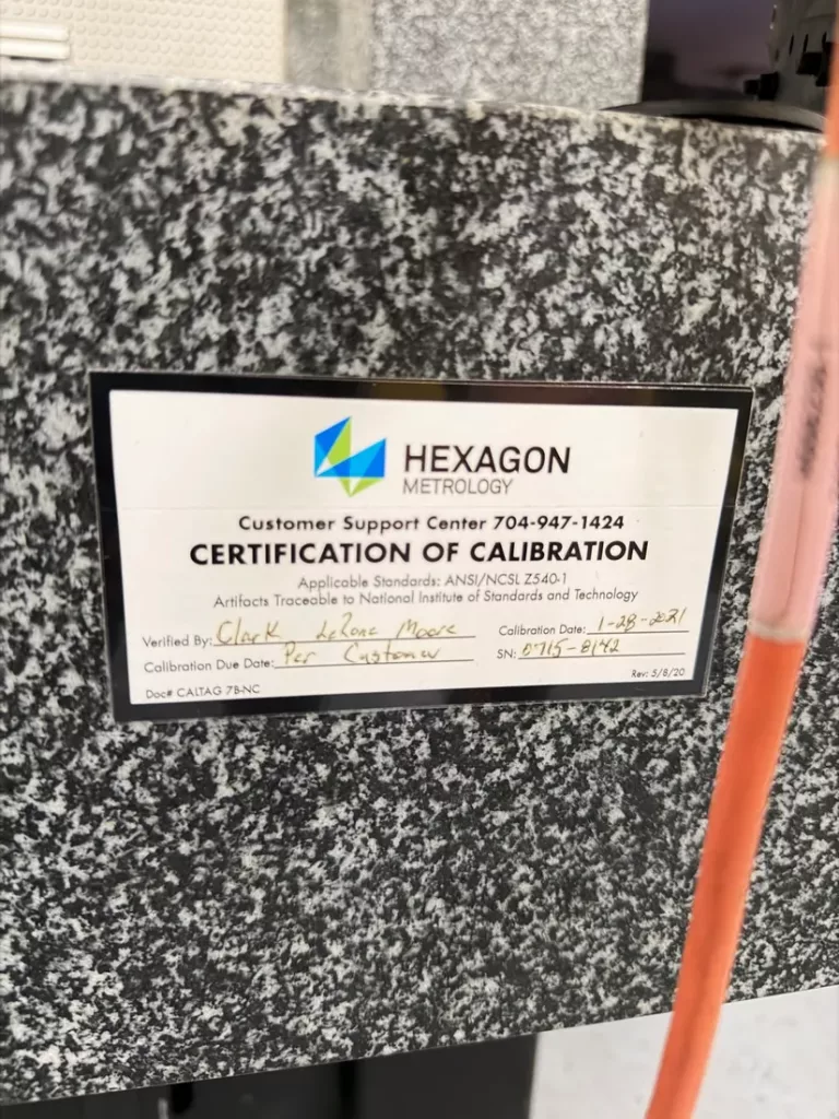 Used Hexagon 7.10.7 SF Coordinate Measuring Machine For Sale