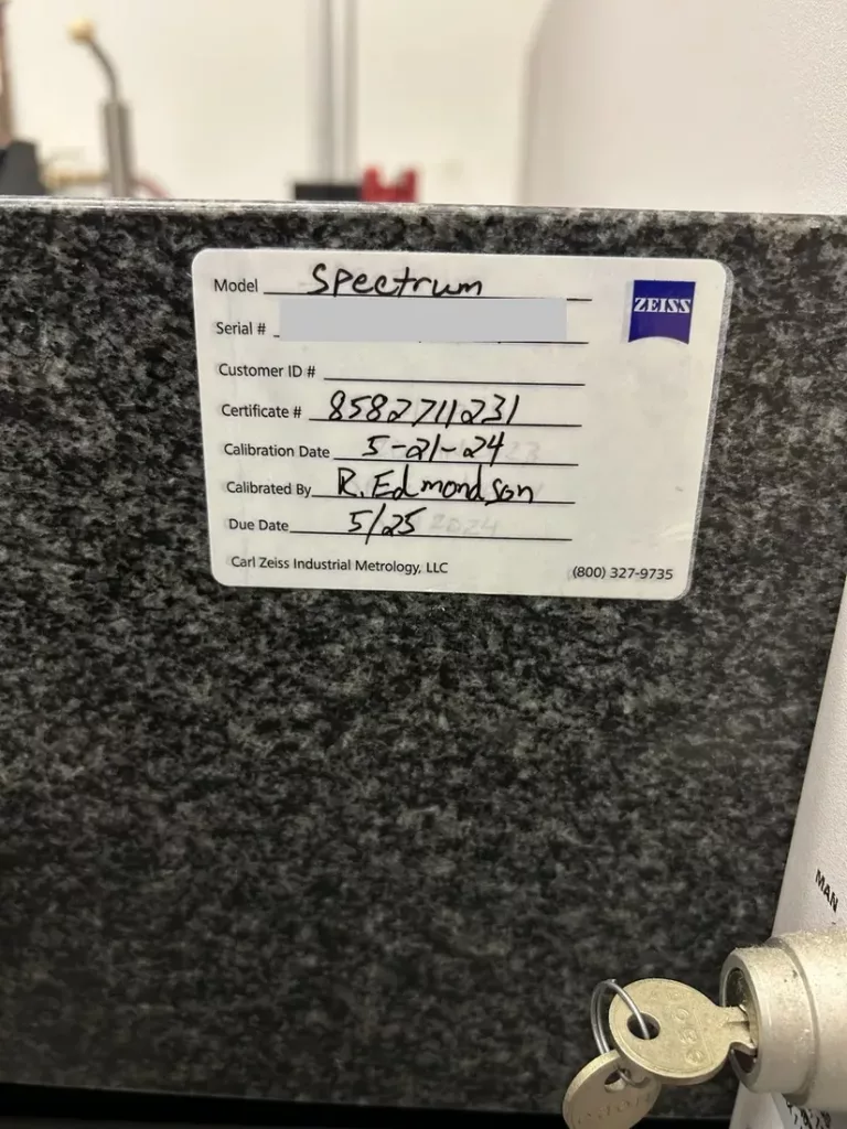 Used Zeiss Spectrum 7.7.6 Coordinate Measuring Machine For Sale