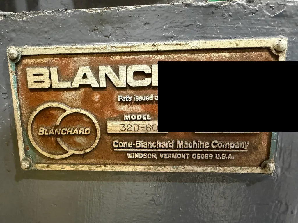 1974 Blanchard 32D-60 Grinder, photo 5 of 5