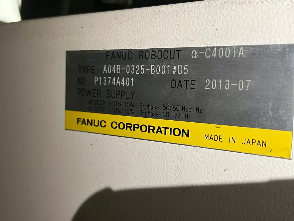 2013 Fanuc Robocut a-C400iA
