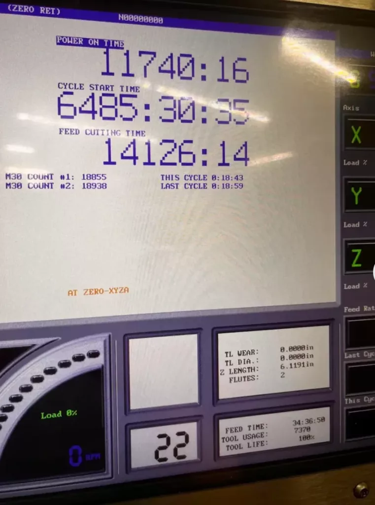 2007 Haas EC-400 CNC Horizontal Machining Center, photo 8 of 9
