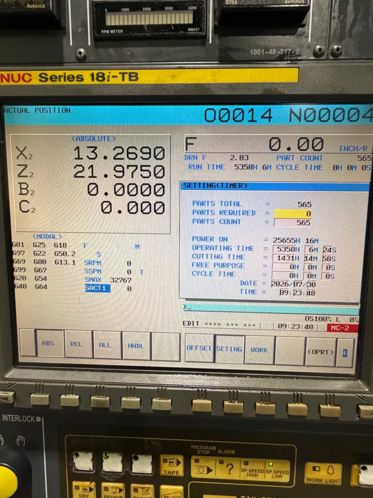 2008 Hyundai Kia SKT250TTSY CNC Lathe, photo 7 of 7