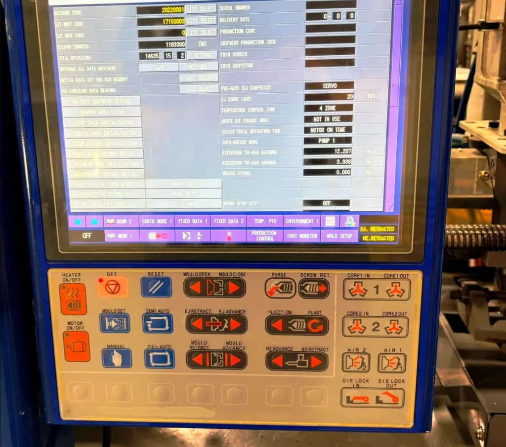 2018 Toyo Si-20V Injection Molding Machine, photo 7 of 9