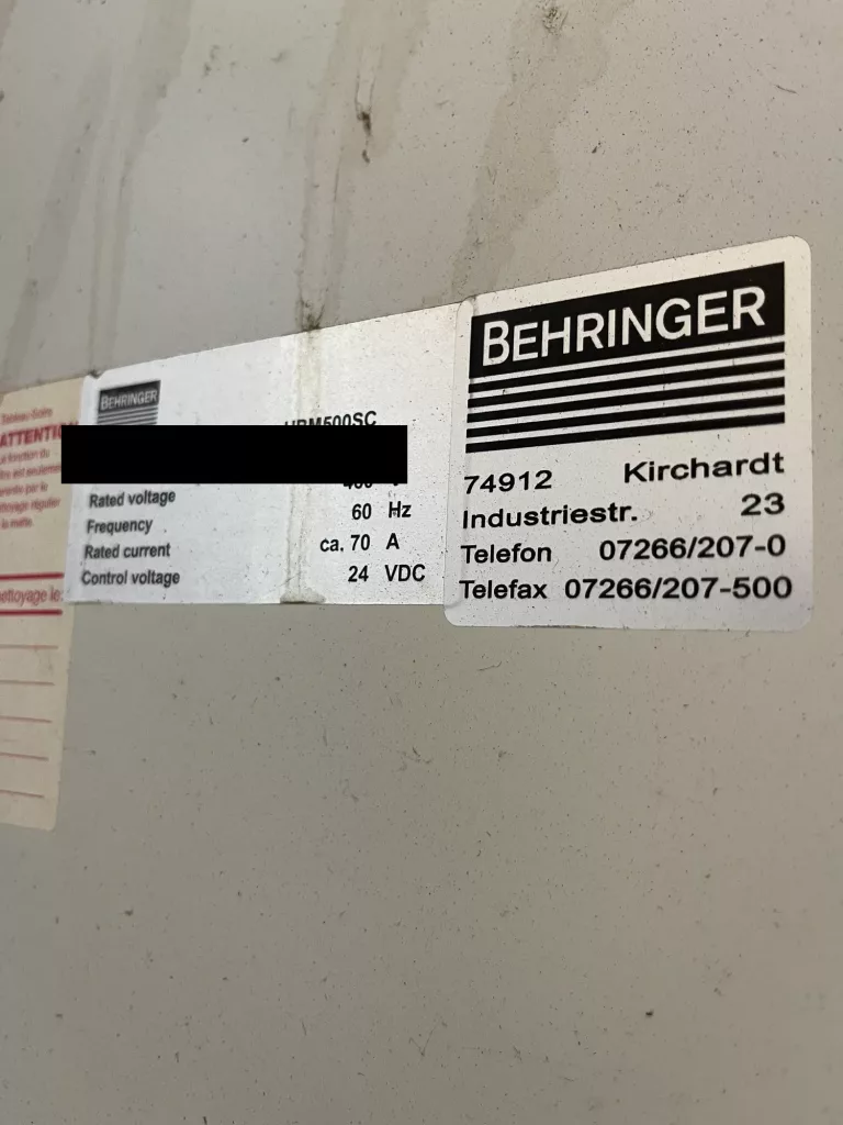 2014 Behringer HBM 500SC