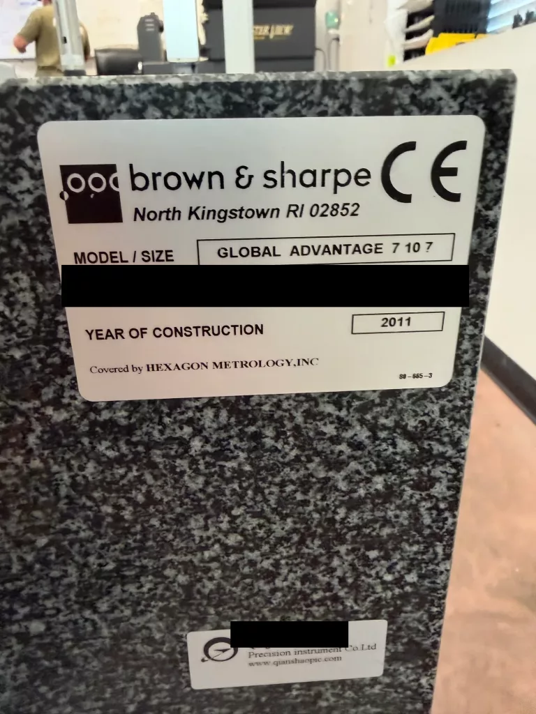 2011 Brown and Sharpe Global Advantage 7.10.7