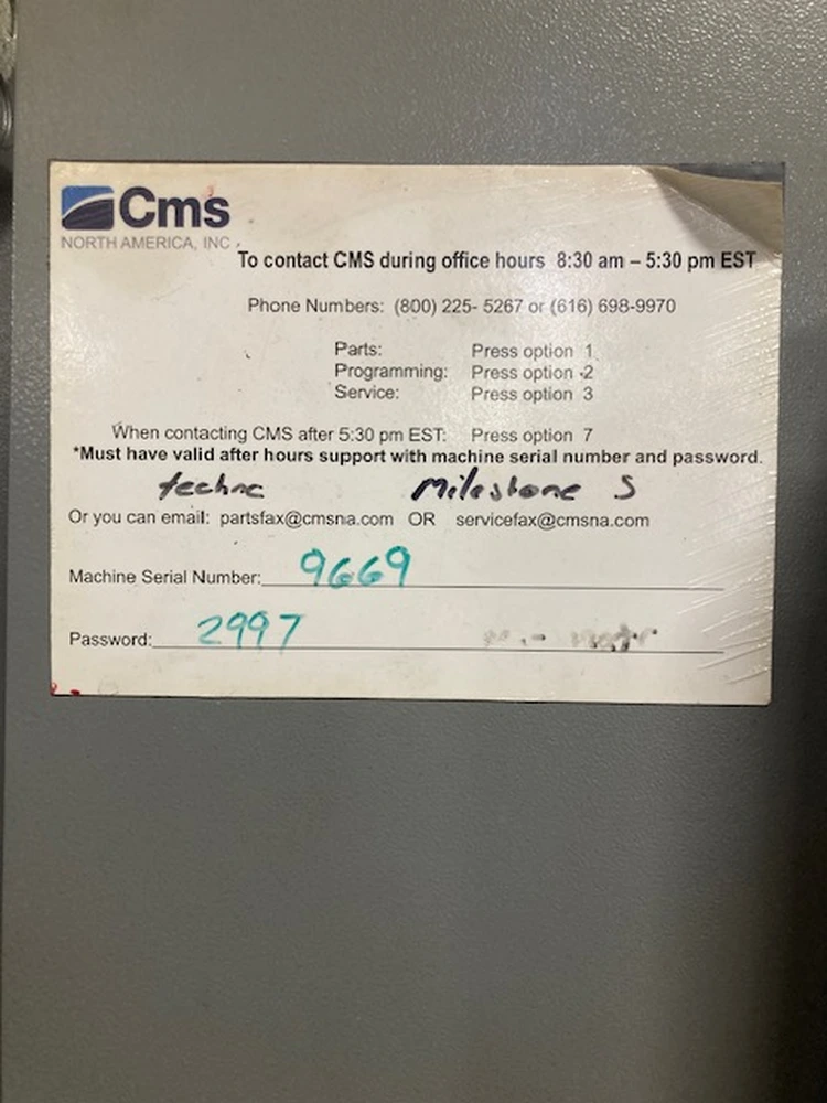 2022 CMS Tecnocut Milestone S