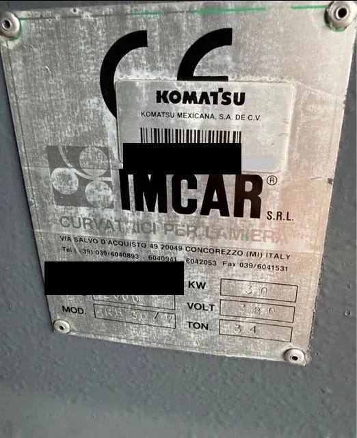 2000 Imcar 4RH 30/7 Plate Roll, photo 10 of 10
