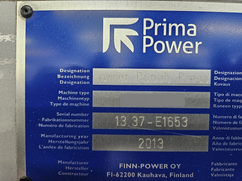 2013 Prima Power E6 13.37