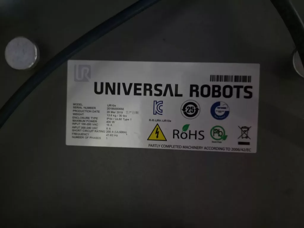 2019 Universal Robot UR10E