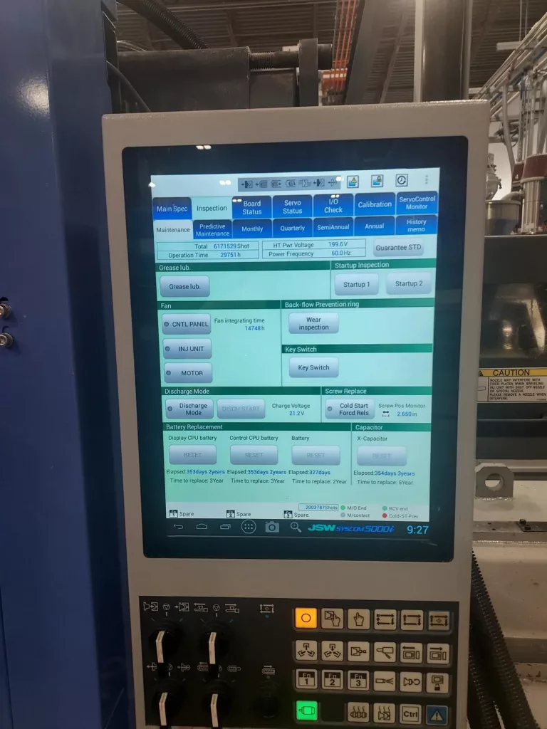2018 JSW 180ADS-300U Injection Molding Machine, photo 5 of 7