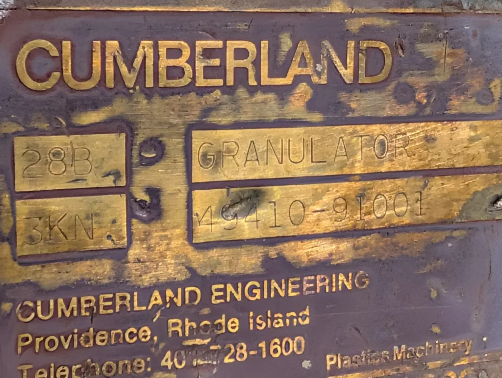 Cumberland 28B-3KN Granulator, photo 8 of 8