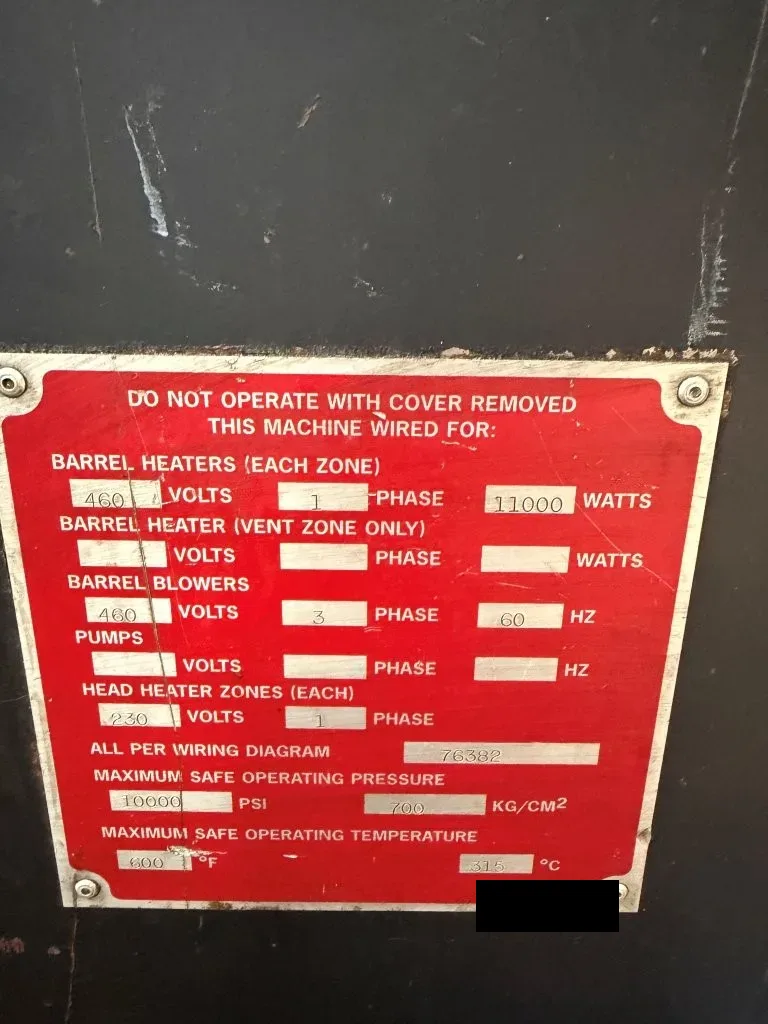 2003 Davis Standard 35IN35-MV Extruder, photo 14 of 15