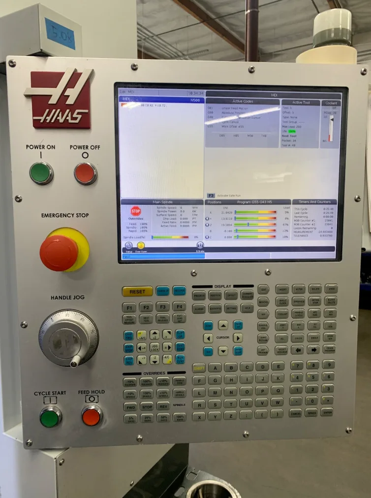 2019 Haas UMC-1000 CNC Vertical Machining Center, photo 8 of 10