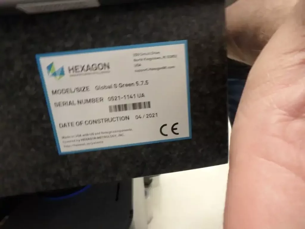 Measuring A Used Hexagon Global S Green 5.7.5 - Coordinate Measuring Machine - 8079288