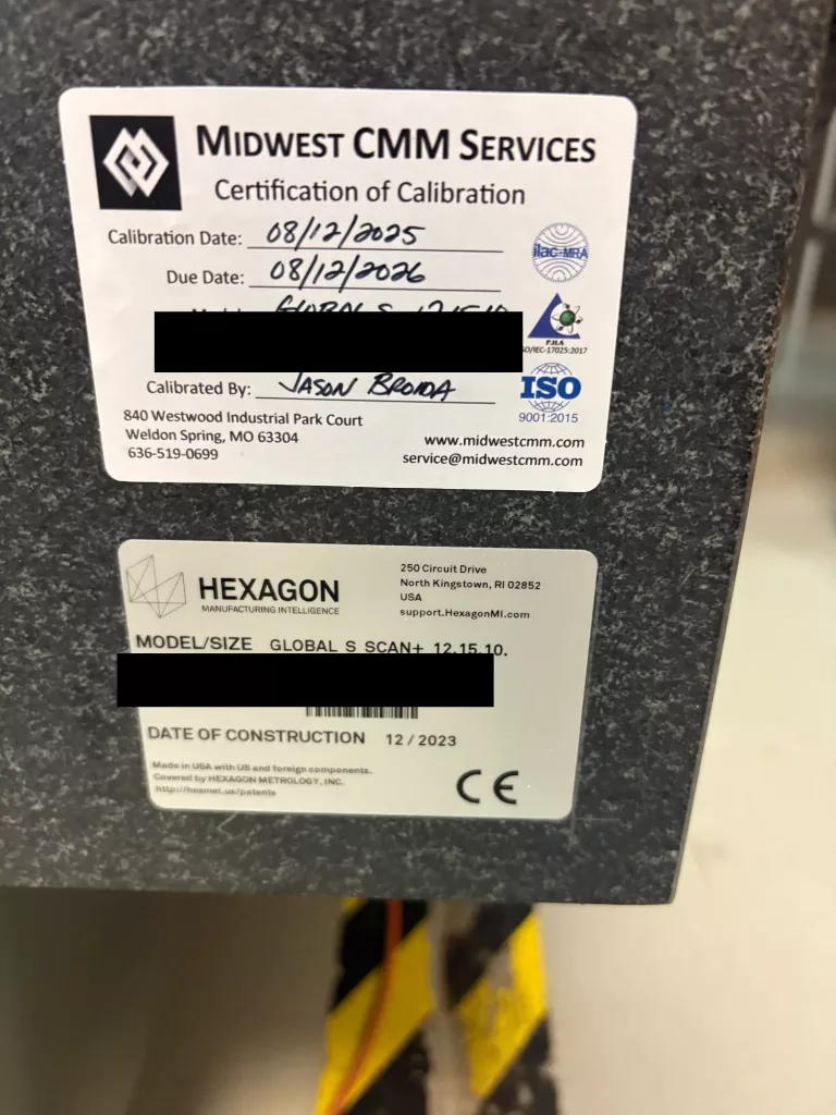 2023 Hexagon Global S Scan+ 12.15.10 Coordinate Measuring Machine, photo 20 of 20