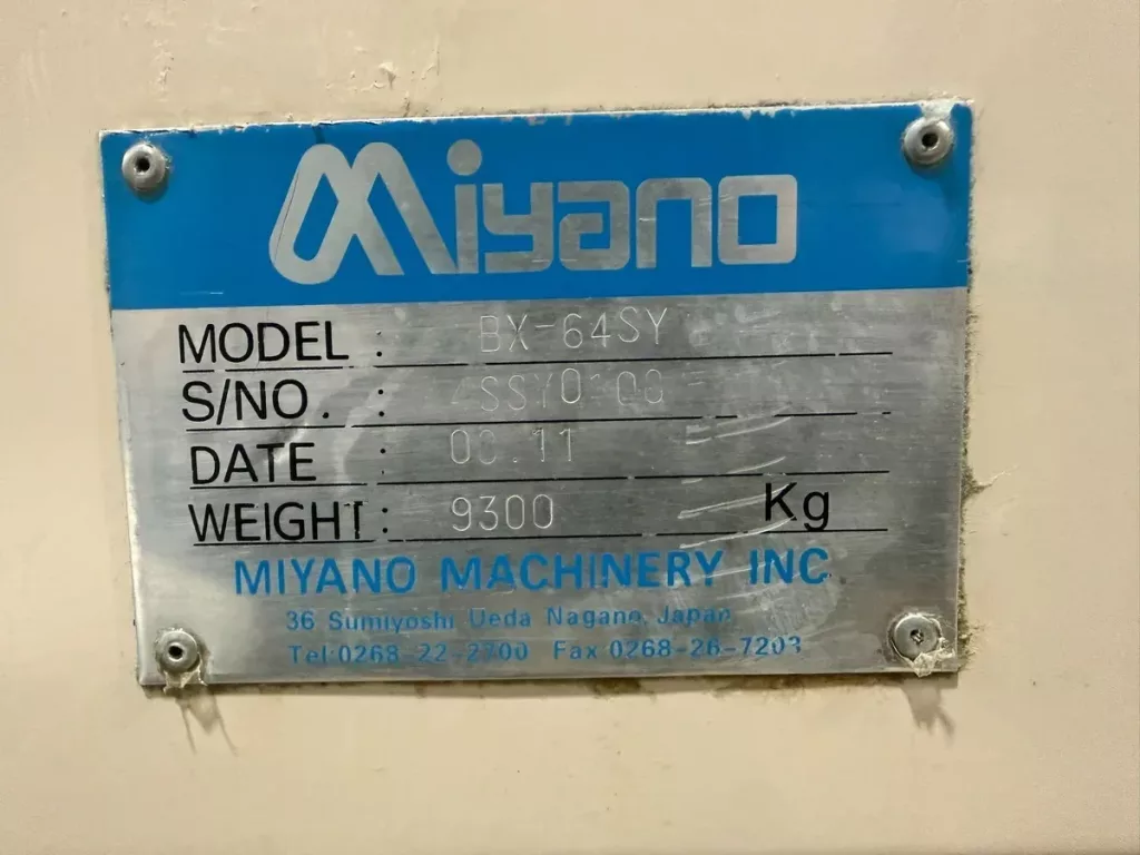 2011 Miyano ABX-64SY CNC Lathe, photo 15 of 16