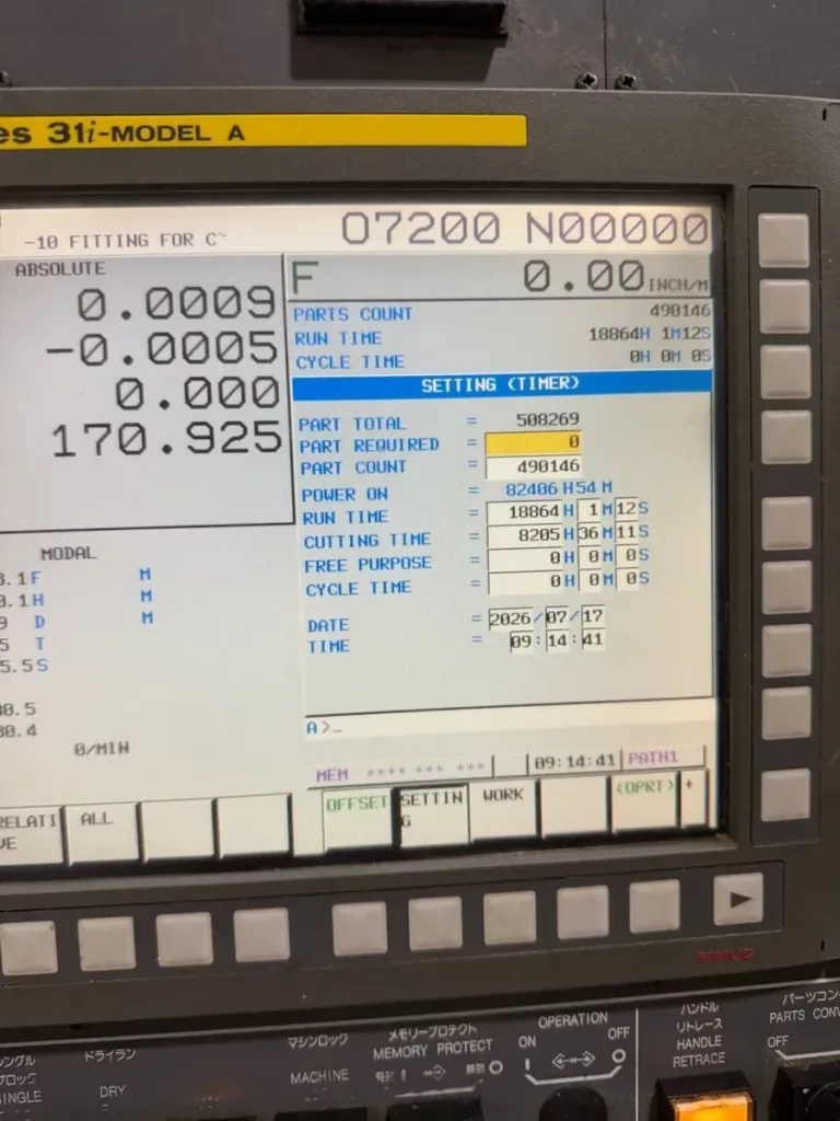 2011 Miyano ABX-64SY CNC Lathe, photo 9 of 16