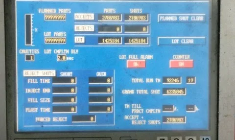 1999 Nissei FV9200-600L Injection Molding Machine, photo 5 of 7